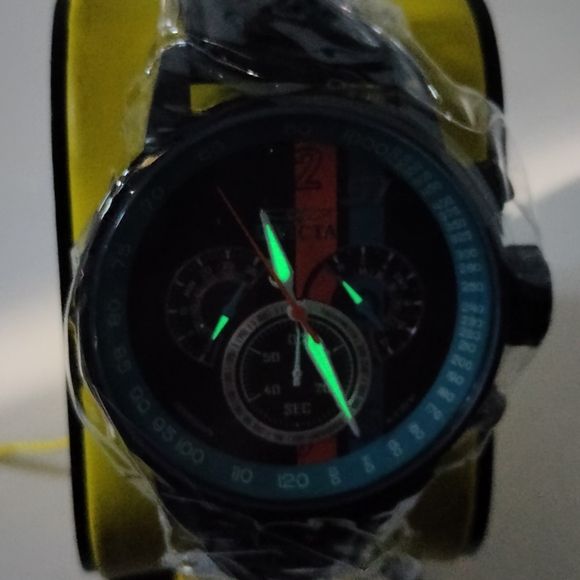 Invicta NWT 48mm S1 Rally Black and Teal Driving Watch - Picture 12 of 13